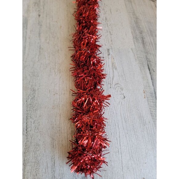 Large red tinsel candy cane Xmas home decor figure hang - Picture 2 of 6